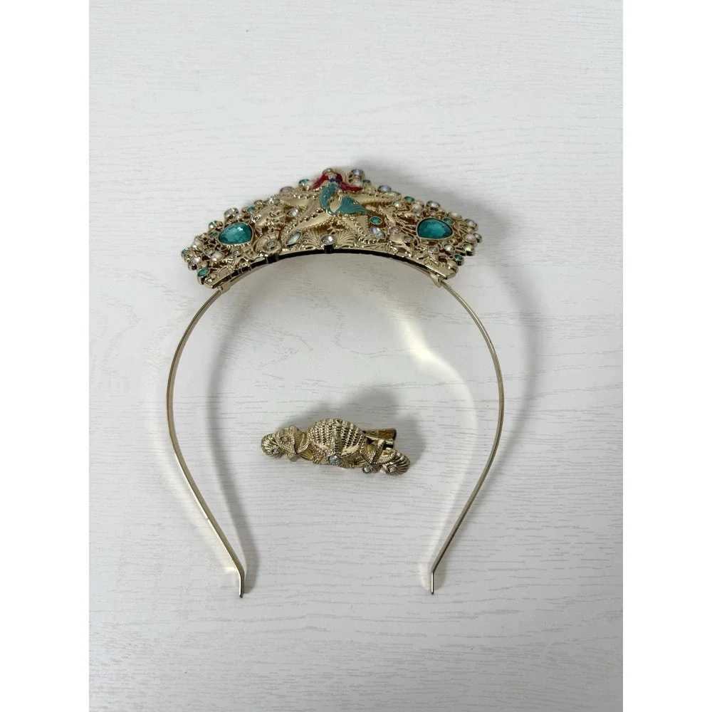 Disney Parks The Little Mermaid Tiara Deluxe Accessory-Metal‎ Costume Head Piece
